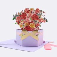 handmade 3d pop up card bouquet for all occasions - valentine's day, anniversary, birthday, thank you - funny and unique paper card design by ilovepaper logo