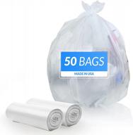 reli. supervalue 40-45 gallon trash bags 50 count made in usa large clear garbage bags 40 gallon - 42 gallon - 44 gallon - 45 gallon trash bag can liners 40-45 gal capacity white логотип