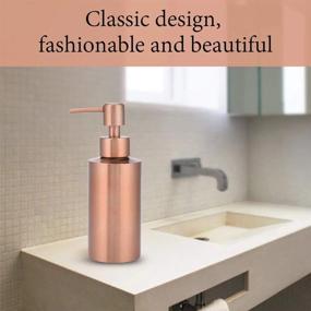 img 3 attached to Fdit Soap Dispenser Stainless Steel Kitchen Bathroom Countertop Hand Pump Liquid Soap Lotion Dispenser Bottle(250Ml)