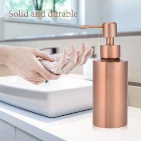 img 2 attached to Fdit Soap Dispenser Stainless Steel Kitchen Bathroom Countertop Hand Pump Liquid Soap Lotion Dispenser Bottle(250Ml)