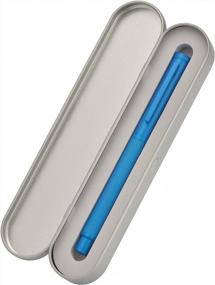 img 1 attached to Перьевая ручка Asvine Blue Forest Fine Nib, классический дизайн с конвертером и металлическим футляром для ручек, серия The Light Of Hope