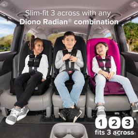 img 3 attached to 🚗 Diono Radian 3R 3-in-1 Convertible Car Seat - Pink Blossom, Rear & Forward Facing - 10 Years Lifespan - Slim Fit for 3 Across