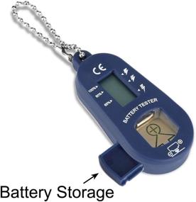 img 1 attached to Blue Hearing Aid Battery Tester And Storage Case For Efficient Battery Management