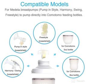 img 3 attached to 🍼 Papablic Direct Pump Bottle Adapter: Seamless Compatibility for Medela and Ameda Breastpumps with Comotomo Baby Bottle, 2 Pack
