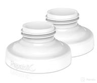 🍼 papablic direct pump bottle adapter: seamless compatibility for medela and ameda breastpumps with comotomo baby bottle, 2 pack logo