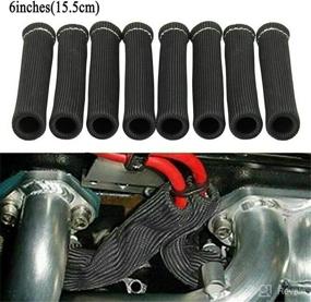 img 2 attached to 8pcs High-Temperature Spark Plug Wire Boots Sleeve Heat Shield Cover for LS1/LS2 (Black)