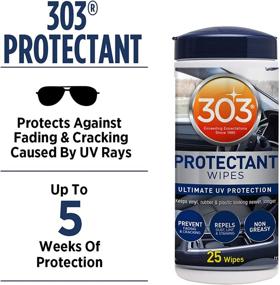 img 3 attached to 🛡️ 303 Protectant Wipes: Ultimate Automotive UV Protection to Prevent Fading, Cracking, and Stains - Non-Greasy & Dust Repellant - 25 Wipes (30397)