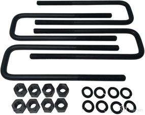 img 3 attached to American Automotive 1.5-inch Rear Suspension Lift with Durable Cast Iron Blocks & Extended 10-inch Square Leaf Spring Axle U-Bolts