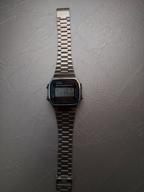 img 1 attached to CASIO A-168WA-1 quartz watch, alarm clock, chronograph, stopwatch, waterproof, display backlight review by Iveta esnohldkov ᠌