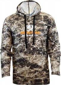 img 4 attached to Performance Fishing Tech Hoodie For Men Featuring Staghorn Camo Print