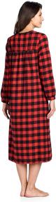 img 2 attached to 🌙 Ashford Brooks Womens Flannel Nightgown: Cozy and Stylish Sleepwear for Women