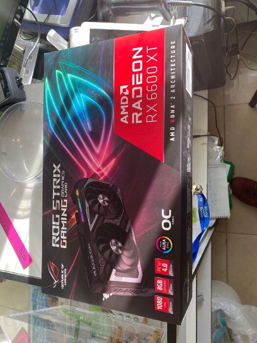 img 1 attached to 🎮 ASUS ROG Strix RX 6600 XT OC Gaming Graphics Card - AMD Radeon, RDNA 2, 8GB GDDR6, PCIe 4.0, HDMI 2.1, DisplayPort 1.4a, Axial-tech Fan Design, Super Alloy Power II, GPU Tweak II review by Kiril Grahovski ᠌