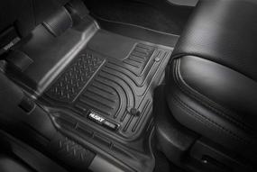 img 3 attached to 🚗 Husky Liners - 99012 Dodge Ram 1500 Quad Cab Floor Mats Grey, Fit 2009-2018 and 2019 Classic Quad Cab, Weatherbeater Front & 2nd Seat