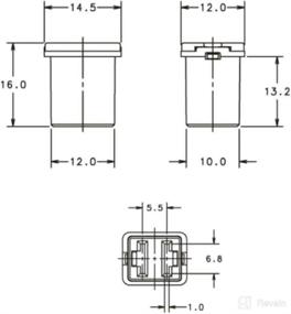 img 3 attached to 🔌 10 Pack of Low Profile 40 Amp Jcase Fuses - FMX-40 Female Maxi Fuse Mini Automotive Box Shaped Fuses