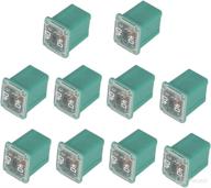 🔌 10 pack of low profile 40 amp jcase fuses - fmx-40 female maxi fuse mini automotive box shaped fuses logo