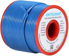 img 4 attached to BNTECHGO 22 Gauge PVC 1007 Electric Wire Blue 100 Ft 22 AWG 1007 Hook Up Stranded Copper Wire