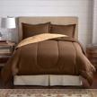 queen comforter in rich chocolate latte brown by brylanehome logo