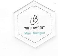 1 mini mixed quilting ruler acrylic templates jelly roll template ruler: mini hexagon, octogon template, companion angle, 120 degree triangle and fat cats, by vallenwood. (1 hexa) logo