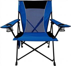 img 4 attached to Kijaro Dual Lock Portable Camping Chairs - Enjoy The Outdoors With A Versatile Folding Chair, Sports Chair, Outdoor Chair & Lawn Chair - Dual Lock Feature Locks Sitting Or Packaged Position