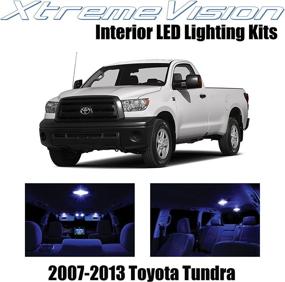 img 4 attached to 🔌 Enhanced Lighting Upgrade for Toyota Tundra 2007-2013: 14-Piece Blue LED Interior Kit including Installation Tool