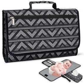 img 4 attached to Must-Have Portable Diaper Changing Pad with Wipes Pocket - Ideal for Travel and Baby Showers!