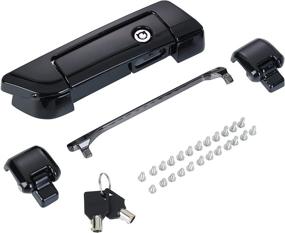 img 4 attached to 🔑 Black Harley Tour Pak Pack Trunk Lid Latch with Keys for Touring Bikes 2014+ / Road King / Road Glide / Street Glide / Electra Glide / Ultra-Classic - Improved SEO