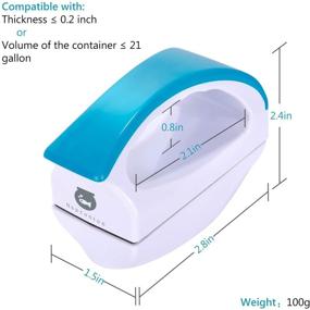 img 3 attached to 🐠 NEPTONION Floating Magnetic Aquarium Algae Scraper and Glass Cleaner Brush - Scratch-Free, Non-Slip, Magnetizing