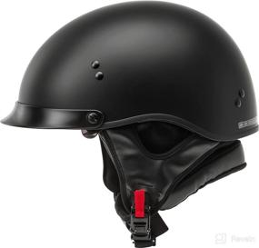 img 1 attached to 🏍️ GMAX HH-65 Full Face Motorcycle Helmet (Matte Black, Size Large)