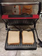 img 2 attached to Sandwich maker Kitfort KT-1609 Panini Maker, red review by Agata Buczkowska  (B ᠌