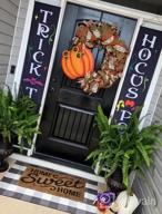 img 1 attached to Halloween Decorations Outdoor & Indoor - Trick Or Treat, Hocus Pocus & Fall Porch Banners! review by Joshua Huan