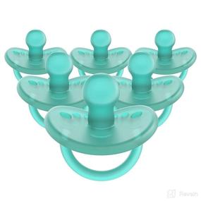 img 4 attached to 🍼 Evenflo Balance + Orthodontic Pacifier - 6 Months and Up, Pack of 6, Aqua