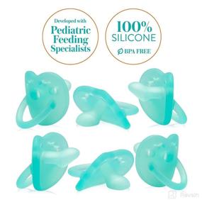 img 2 attached to 🍼 Evenflo Balance + Orthodontic Pacifier - 6 Months and Up, Pack of 6, Aqua