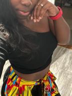 img 1 attached to Stylish And Colorful African Print Skirt For Casual And Traditional Wear: SHENBOLEN Women'S Dashiki Skirt review by Montrell Copeland
