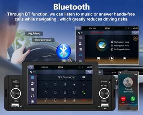 img 2 attached to Обновите автомобильную аудиосистему с помощью стереосистемы CAMECHO Single Din с Apple Carplay, Android Auto, сенсорным HD-экраном, Bluetooth и резервной камерой