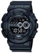 casio g-shock gd-100-1b quartz watch, alarm clock, chronograph, stopwatch, countdown timer, waterproof, shockproof, display backlight, black logo