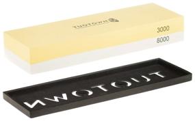 img 3 attached to Sharpening stone Tuotown water 3000/8000, yellow/white