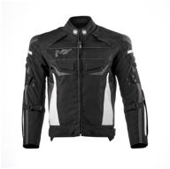 moteq clyde textile jacket black/white m logo