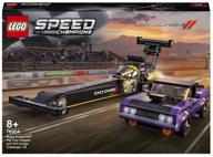 lego speed ​​champions 76904 mopar dodge//srt top fuel dragster and 1970 dodge challenger t/a, 627 sets logo