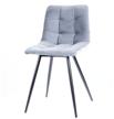chair soft for kitchen pixel, velor gray logo