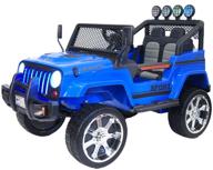 rivertoys автомобиль jeep t008tt, синий логотип