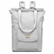 fashionable women's laptop backpack gray logo