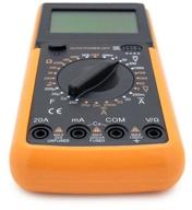 multimeter, digital multimeter, electrical measuring instrument, measurement fixation, ac voltage measurement, capacitor capacitance measurement логотип