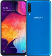 smartphone samsung galaxy a50 4/64 gb, 2 sim, blue logo