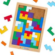 puzzles for kids rainbow kids tetris montessori educational toys логотип