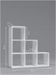 shelving unit new-1 wooden white chipboard, partition for zoning, storage furniture, 6 shelves, wxdxh 103x103x32 cm logo
