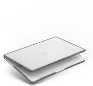 uniq venture pc/tpu case for macbook pro 14" (2021), transparent/grey (mp14(2021)-venfgry) logo