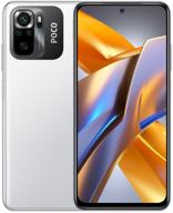 smartphone xiaomi poco m5s 4/64 gb ru, dual nano sim, white логотип