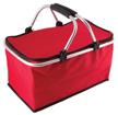 ecos foldable thermo bag with aluminum frame cb-7046 red 30 l logo