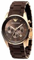 wrist watch emporio armani ar5890 quartz, chronograph, waterproof, illuminated hands логотип