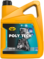 synthetic motor oil kroon oil poly tech 5w-40, 5 l, 1 pc logo